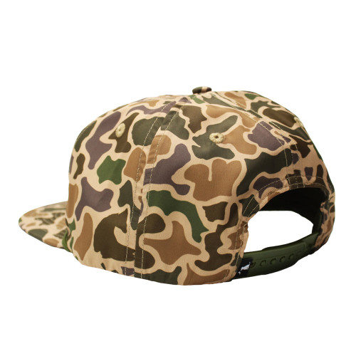 Men's Local Boy Outfitters Duck Bade Flat Brim Hat - Old School Camo Back Men's Local Boy Outfitters Duck Bade Flat Brim Hat - Old School Camo Back