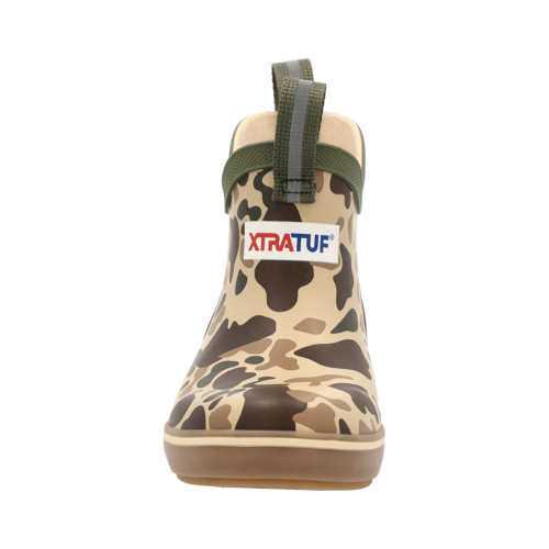 Boys' Xtratuf Ankle Deck Boot - Duck Camo Front