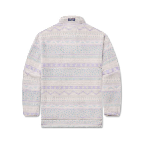 Men's Southern Marsh Four Corners Light Gray And Lilac Pullover back