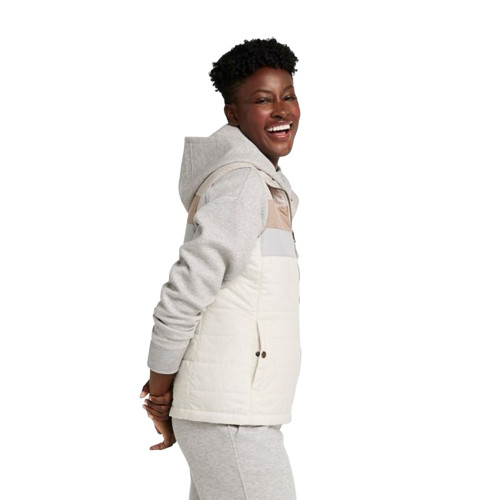 Women's L.L.Bean Mountain Classic Puffer Colorblock Vest Shore Paperwhite Side