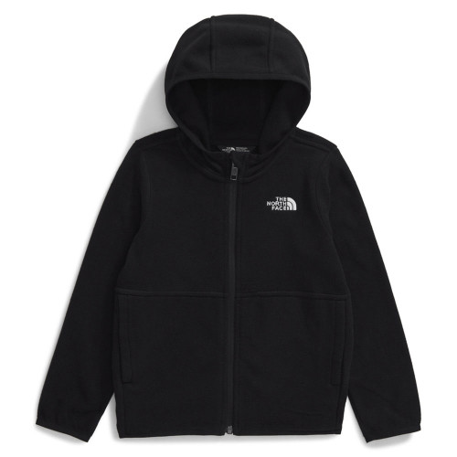 Toddler Boys' The North Face Glacier Full Zip Hooded Black Jacket flat Toddler Boys' The North Face Glacier Full Zip Hooded Black Jacket flat