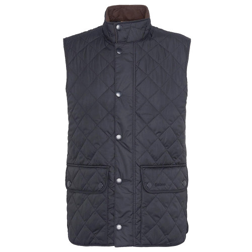 Men's Barbour Lowerdale Quilted Gilet Classic Navy Vest swatch