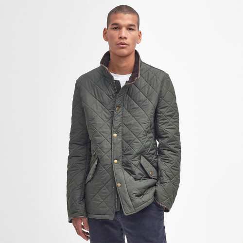 【新品未使用】バウアー/BARBOUR QUILTED JACKET サイズM Men's Barbour Powell Quilted Jacket | Eagle Eye Outfitters
