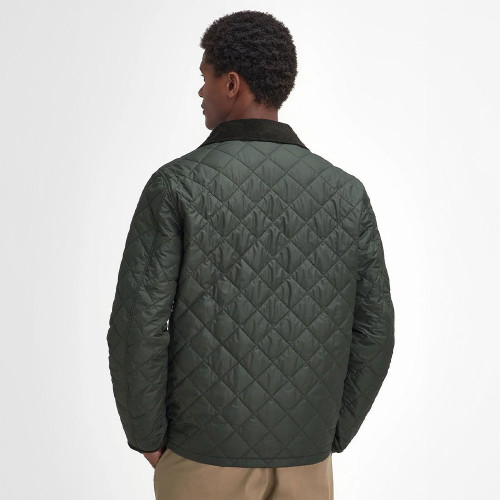 Men's Barbour Hornby Quilted Sage Jacket back