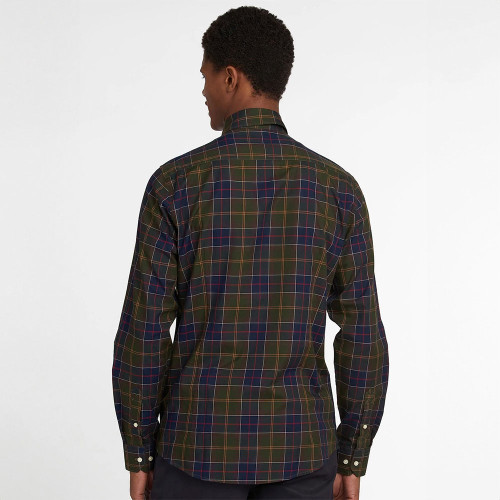 Men's Barbour Wetherham Tailored Button Down Classic Tartan Shirt back Men's Barbour Wetherham Tailored Button Down Classic Tartan Shirt back