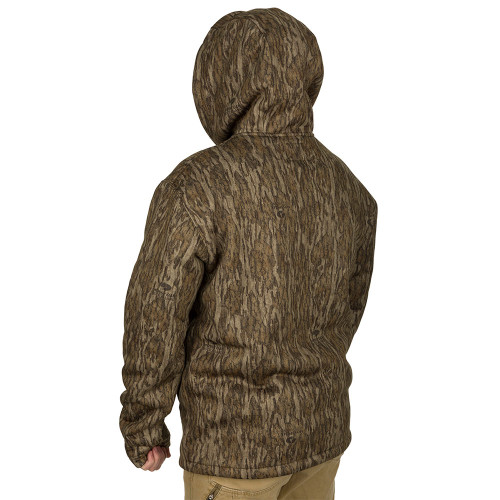Men's Drake LST Silencer Bottomland Hoodie back hood