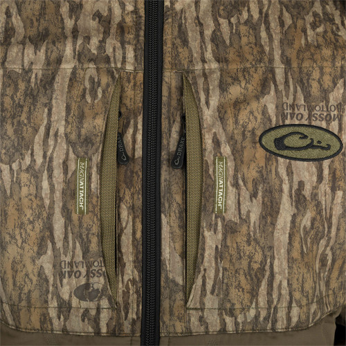 Men's Drake LST Guardian Eqwader Full Zip Bottomland Jacket chest pockets Men's Drake LST Guardian Eqwader Full Zip Bottomland Jacket chest pockets