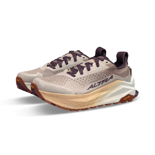Women's Altra Olympus 6 Trail Shoes Taupe Main