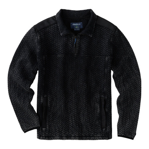 Men's Chubbies The Back To Basic 1/4 Zip Pullover Charcoal Main