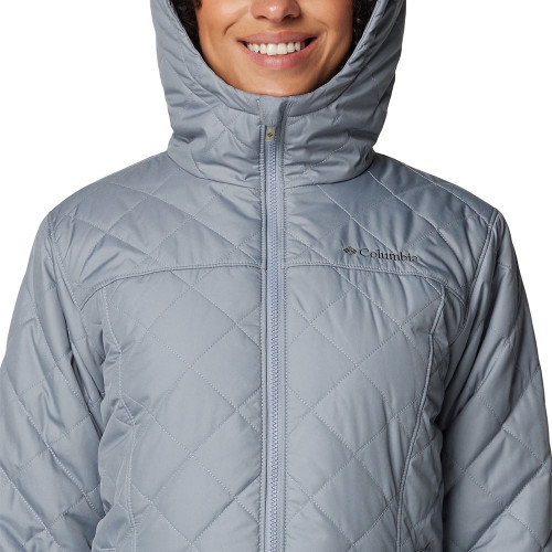 Women's Columbia Copper Crest II Long Tradewinds Grey Jacket zipped Women's Columbia Copper Crest II Long Tradewinds Grey Jacket zipped