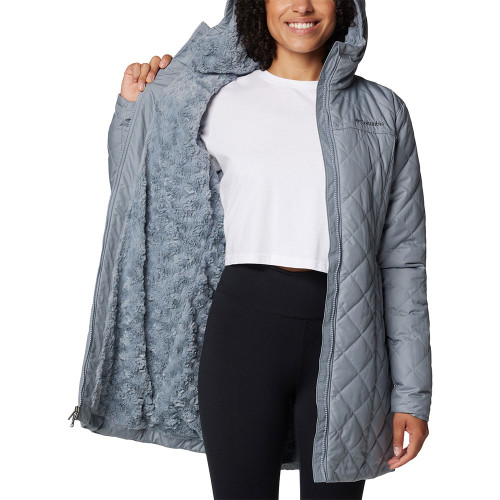 Women's Columbia Copper Crest II Long Tradewinds Grey Jacket inside Women's Columbia Copper Crest II Long Tradewinds Grey Jacket inside