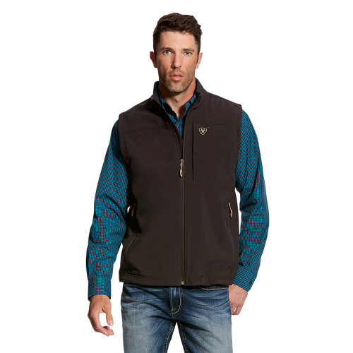 Men's Ariat Vernon 2.0 Softshell Vest - Coffee Main