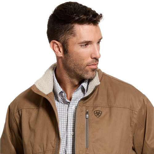Men's Ariat Grizzly Canvas Jacket - Cub Detail