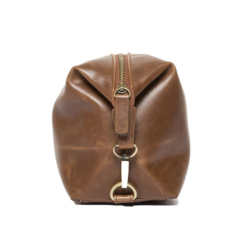 Men's Brouk & Co Journeyman Dopp Kit - Brown Side