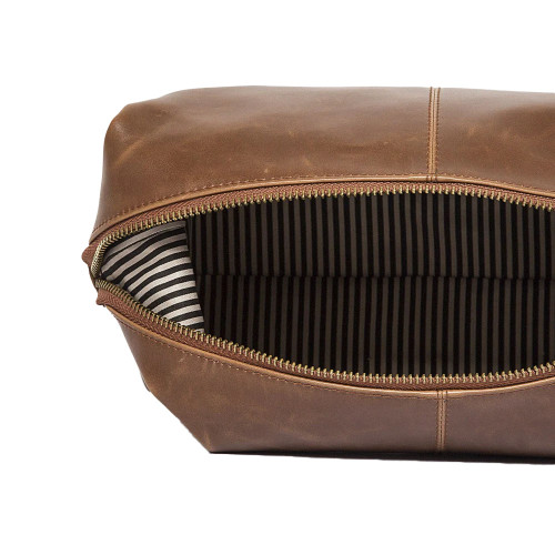 Men's Brouk & Co Journeyman Dopp Kit - Brown Interior