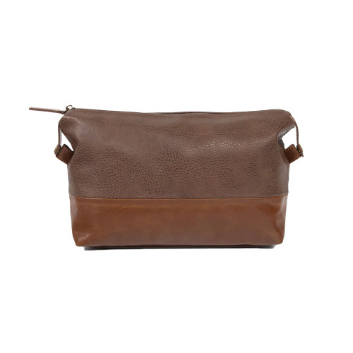 Brouk & Co. Oxford Toiletry Bag - Chocolate Brown Main