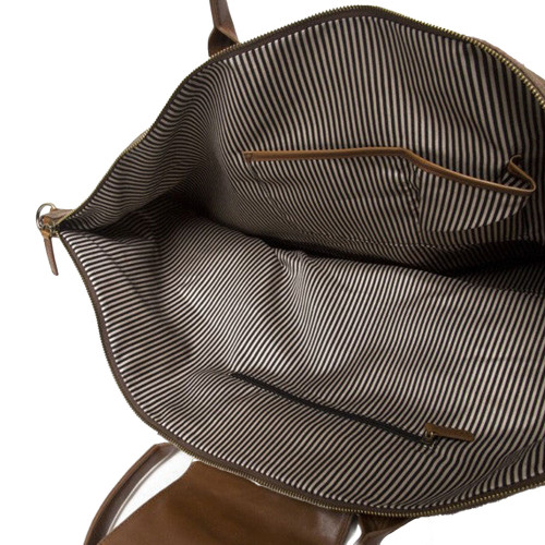 Brouk & Co. Journeyman Tour Bag - Brown Interior