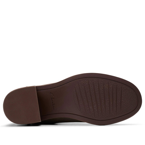 Women's Clarks Chamberly Top Ankle Mole Grey Suede Boot sole