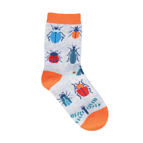 Toddler Kids' Socksmith Buggin Out Socks - Kids 2-4 Years Blue Heather Main