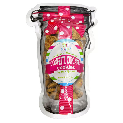 Oh Sugar! Confetti Cupcake Cookie Mason Jar Pouch - Large Main