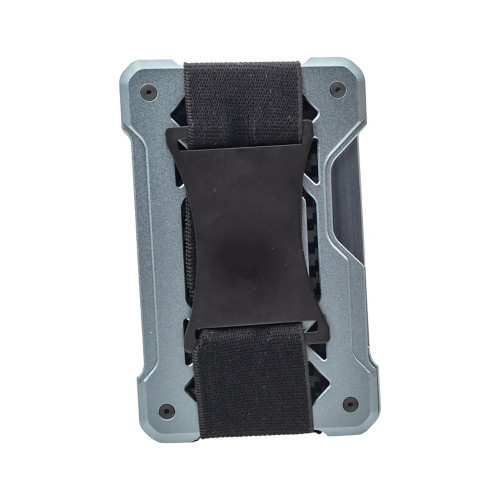 Mad Man Explorer Air Tag Tracker Wallet Gunmetal Front