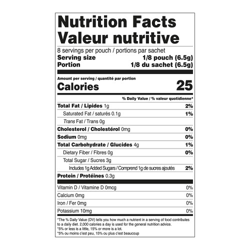 Gourmet Village Maple Walnut Brie Topping Mix Nutritional Details