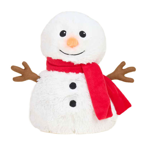 Warmies Snowman With Red Scarf Stuffed Animal Main
