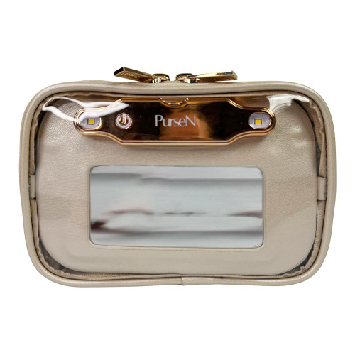 PurseN LITTMINI Lighted Mirror Case - Pearl Mirror