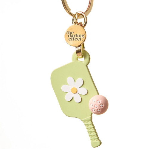 The Darling Effect Tiny Pickleball Paddle Keychain - Green Main