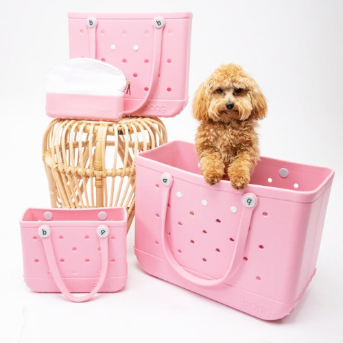 Bogg Bag Pink Bubbles Size Comparison