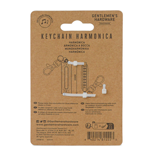 Gentlemen's Hardware Mini Harmonica Back