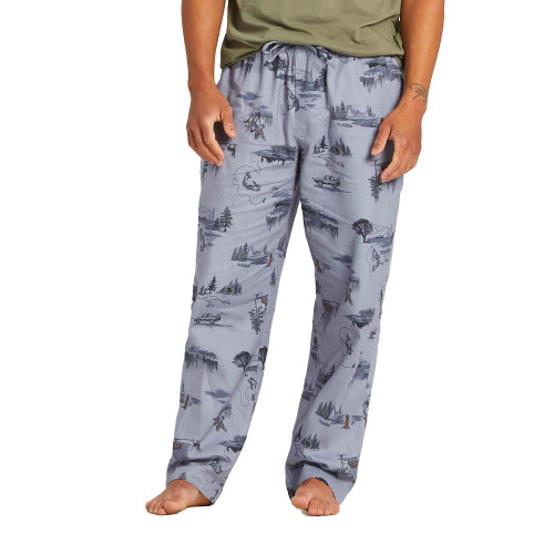Men's Life Is Good Fishing Landscape PJ Pants Eagle Eye Outfitters