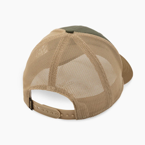 Men's Kuhl Rustik Born Trucker Hat Olive Dark Khaki Back