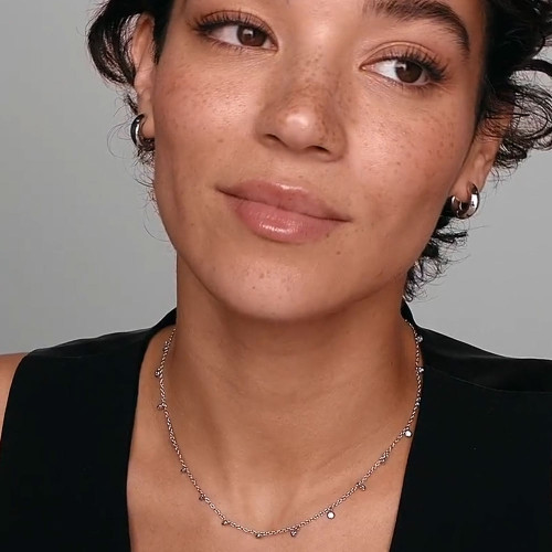 Women's Kendra Scott Amelia Chain Necklace - Silver  Model