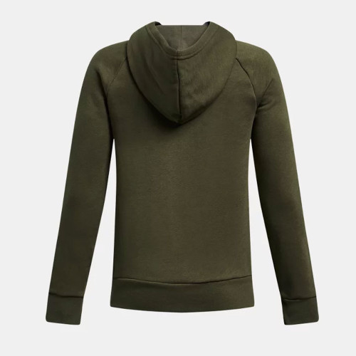 Boys' Under Armour UA Freedom Rival Fleece Big Flag Logo Hoodie Marine OD Green Desert Sand Back Boys' Under Armour UA Freedom Rival Fleece Big Flag Logo Hoodie Marine OD Green Desert Sand Back
