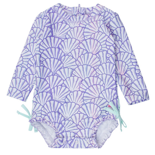 Infant/Toddler Girls' RuffleButts Long Sleeve One Piece Rash Guard - Magical Mermaid Main Infant/Toddler Girls' RuffleButts Long Sleeve One Piece Rash Guard - Magical Mermaid Main