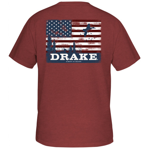 Men's Drake Americana Scenic Flag Tee Main