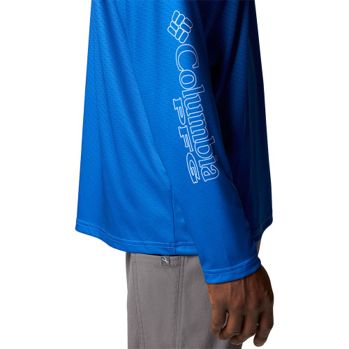 Men's Columbia PFG Long Sleeve Super Terminal Tackle Vivid Blue Shirt sleeve Men's Columbia PFG Long Sleeve Super Terminal Tackle Vivid Blue Shirt sleeve