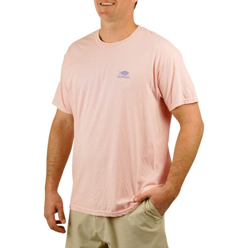 Men's AFTCO Seek T-Shirt Dusty Rose Heather Front