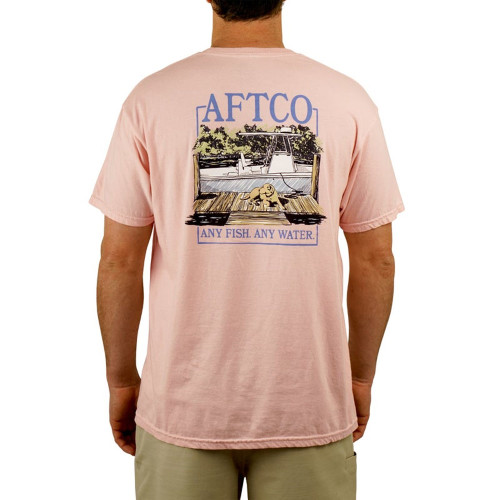 Men's AFTCO Seek T-Shirt Dusty Rose Heather Main