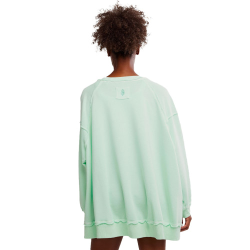 Women's Free People Movement One To Beat Pullover Pistachio Back