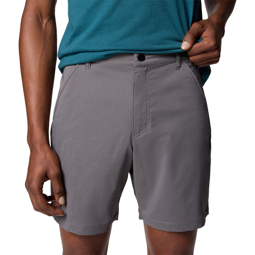 Men's Columbia 7" Sage Peak Chino City Grey Short