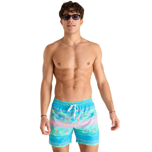 Men's Chubbies Neptune's Weekend Wear Lined Swim Trunk - Teal