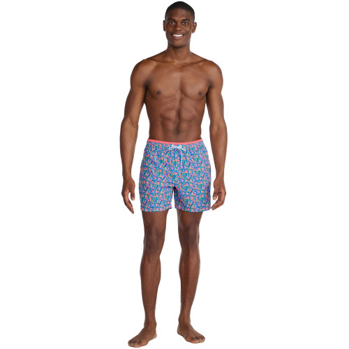 Men's Chubbies The Spades Lined Swim Trunks - Blue Floral Model