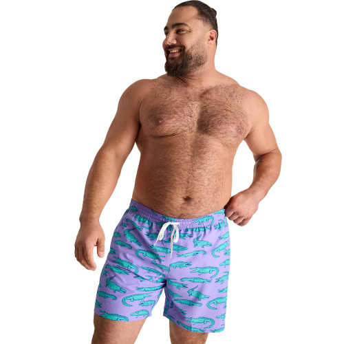 Men's Chubbies The Gem Glades Lined Swim Trunk - Light Purple