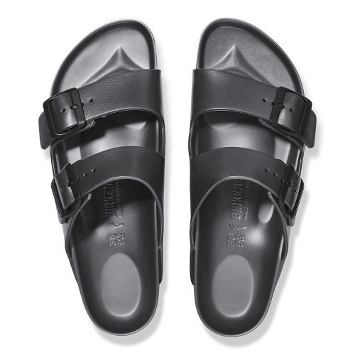 Men's Birkenstock Arizona Essentials EVA Sandal - Metallic Anthracite Top View