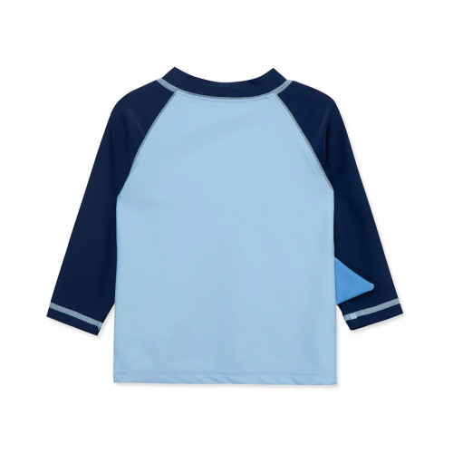 Toddler Boy's Little Me Long Sleeve Shark Rashguard Top Back