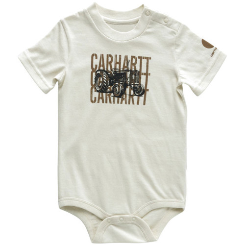 Infant Boys' Carhartt Kids Short Sleeve Tractor Bodysuit - Turtle Dove Main
