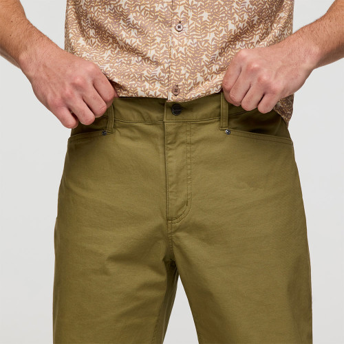 Men's Cotopaxi Ambato Shorts Moss Front Detail