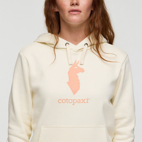 Women's Cotopaxi Llama Pullover Hoodie Bone Logo Detail